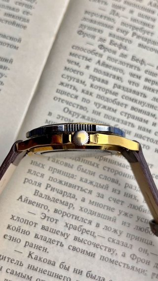 Вымпел, ручная роспись циферблата «Звёздная ночь»: вид сбоку, фото 6
