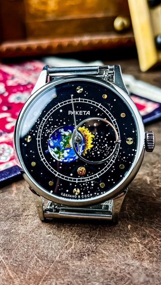 Ракета, циферблат «Земля вокруг Солнца», калибр 2609, 42 мм: общий вид, фото 2