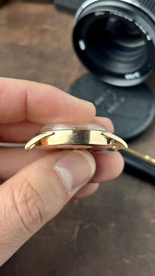 Золотые Часы Кировские СССР: вид сбоку, фото 8