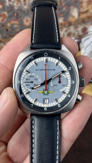 Штурманские 31659 хронограф СССР оригинал: механизм, фото 7